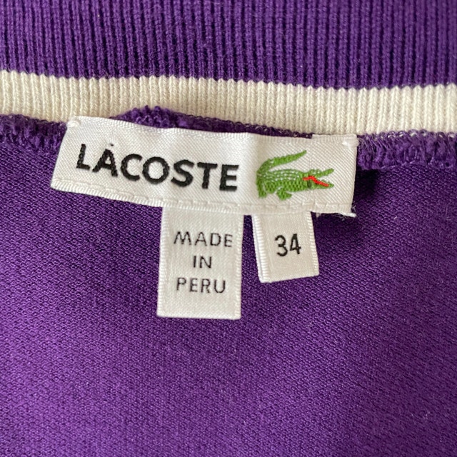 Lacoste Purple 3/4 Sleeve Jersey Dress w/ pockets-Size 34(Small) - photo 3