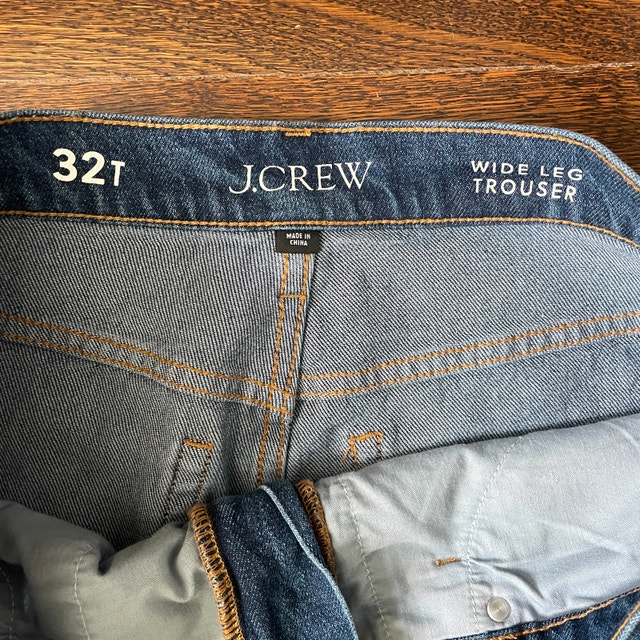 J. Crew Wide Leg Trouser Jeans-Size 34/36 (US 16) - photo 3