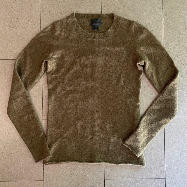 J. Crew Woman's Italian Cashmere Sweater Olive Green-Size XXS