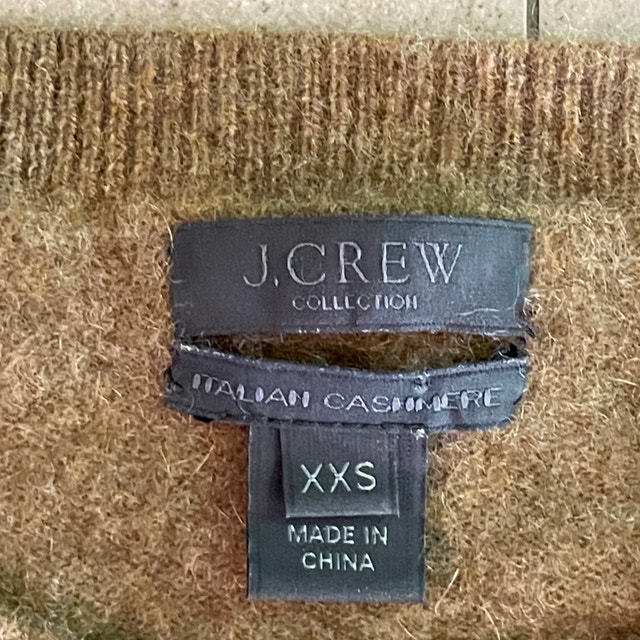 J. Crew Woman's Italian Cashmere Sweater Olive Green-Size XXS - photo 2