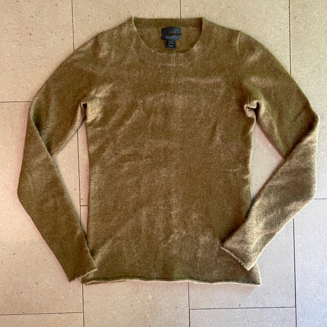 J. Crew Woman's Italian Cashmere Sweater Olive Green-Size XXS - photo 4