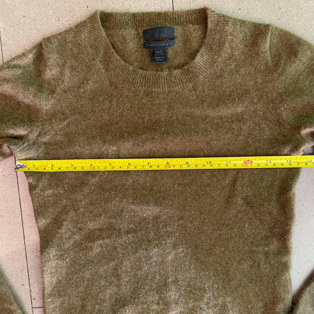 J. Crew Woman's Italian Cashmere Sweater Olive Green-Size XXS - photo 5