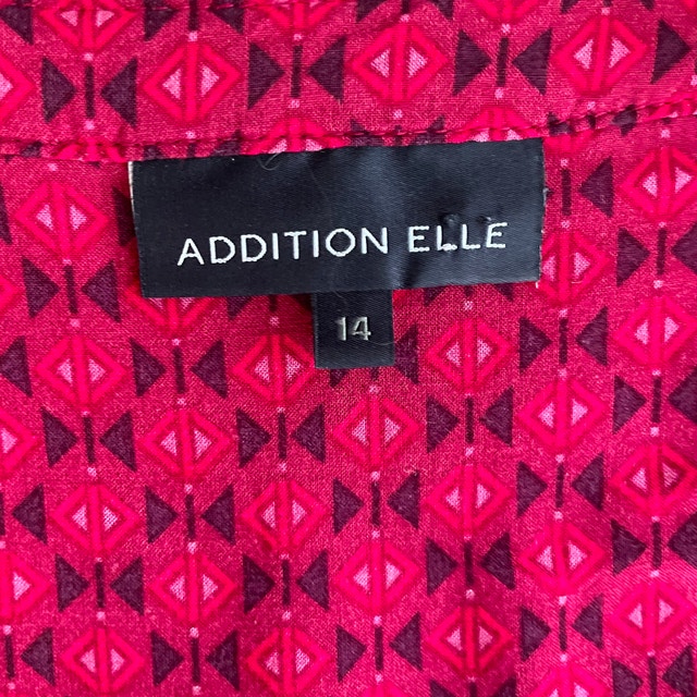 Addition Elle Deep Pink Long Sleeve Tunic Top Blouse-Size 14 - photo 2