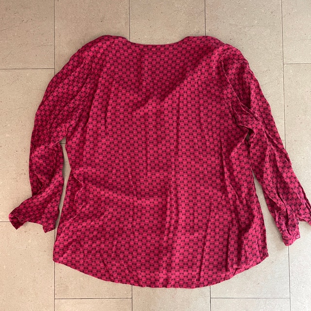 Addition Elle Deep Pink Long Sleeve Tunic Top Blouse-Size 14 - photo 4