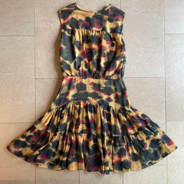Ted Baker Elvinia print button-up chiffon mini dress-Sz. 0/2 - photo 4