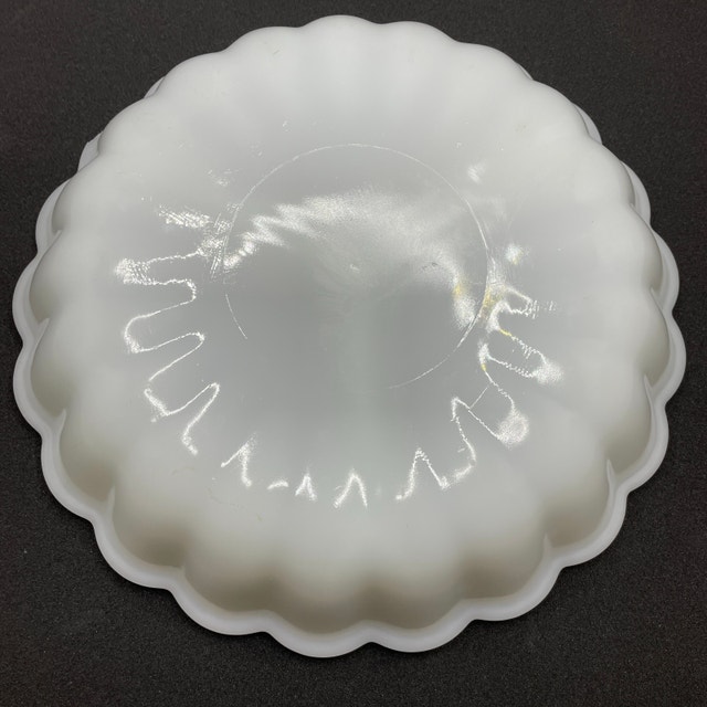 Vintage 50s Anchor Hocking Milk Glass Divided Dish - photo 3