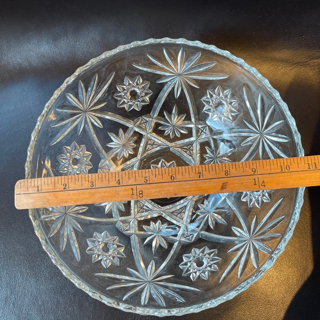 Vintage Anchor Hocking Early American Glass Star of David Bowl - photo 3