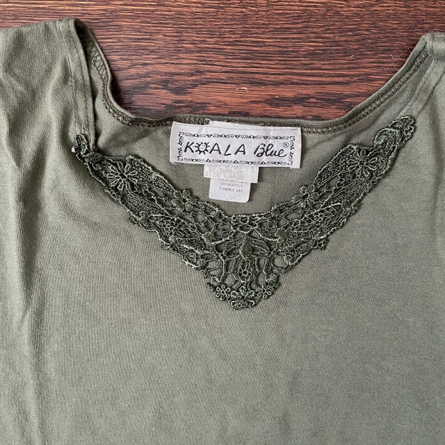 Vintage Koala Blue Olive Green Oversize T-shirt - L/XL - photo 2