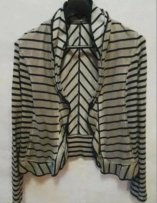 Marc Cain Sports Tan/Black Light Zippered Blazer Jacket -Size 10 - photo 2