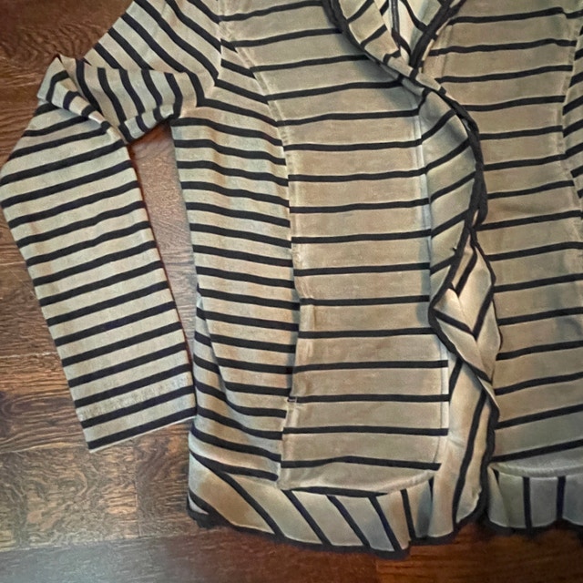 Marc Cain Sports Tan/Black Light Zippered Blazer Jacket -Size 10 - photo 5