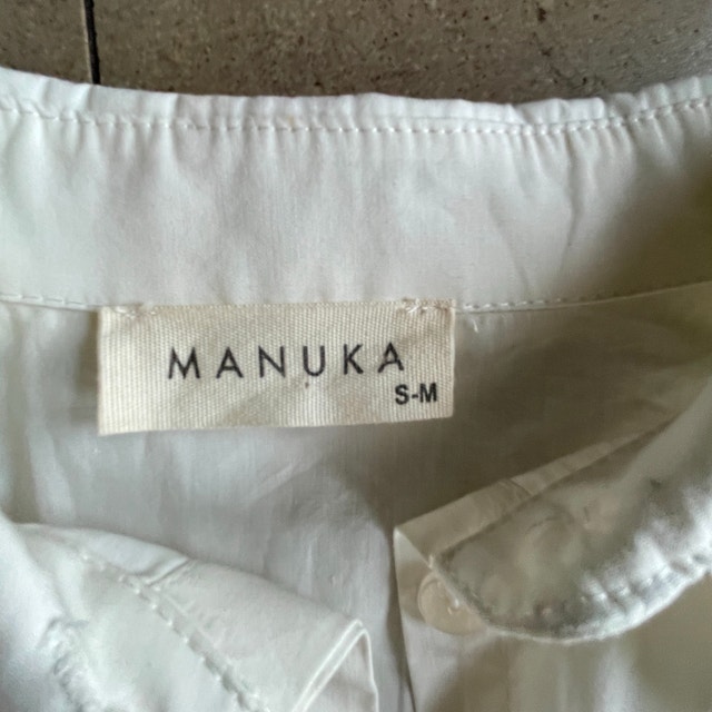 NWOT Manuka White Cotton Blouse/Shirt-Small/Medium - photo 4