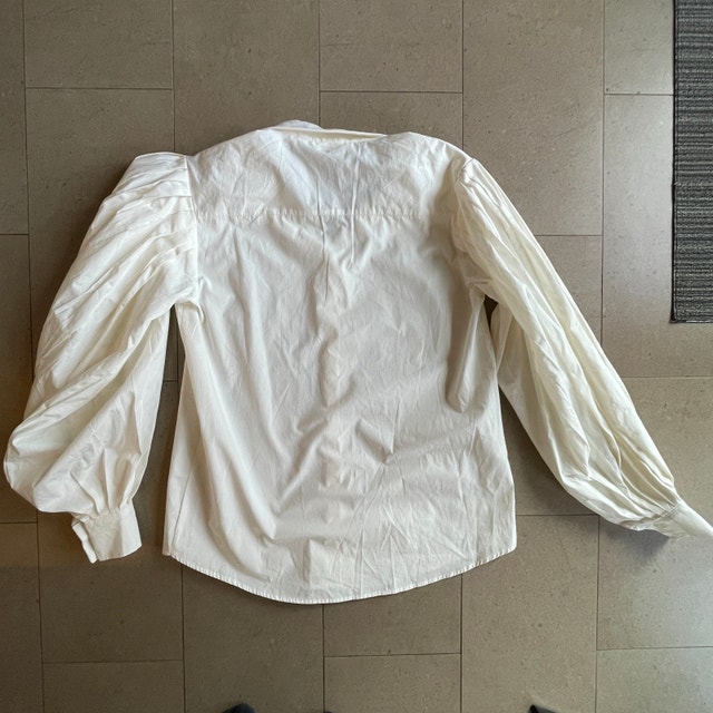 NWOT Manuka White Cotton Blouse/Shirt-Small/Medium - photo 5