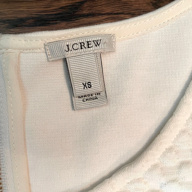 NEW J. Crew Cream Peplum sleeveless Top-Size XS-NWOT - photo 3