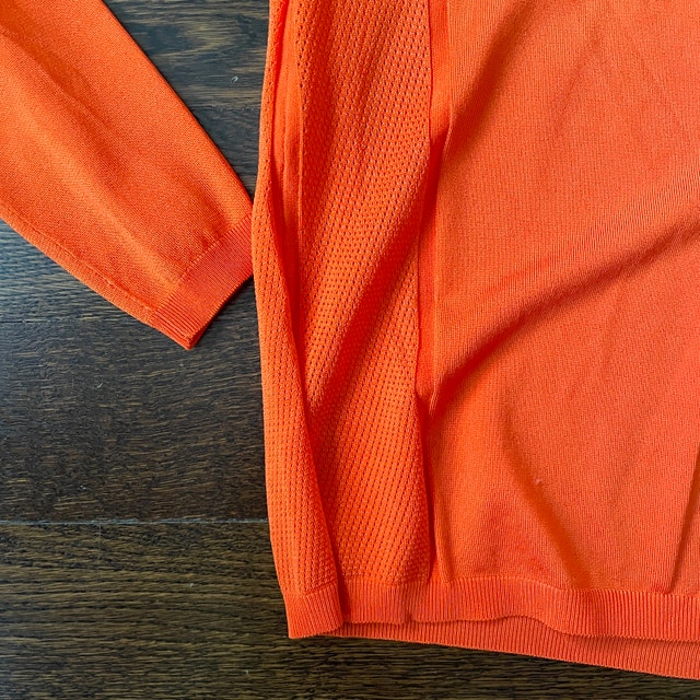 New Pink Tartan Orange Crew Neck Slinky Sweater - Large - photo 2