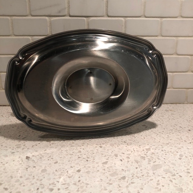 Stainless Steel Gravy Sauce Boat with attached tray/saucer - photo 4