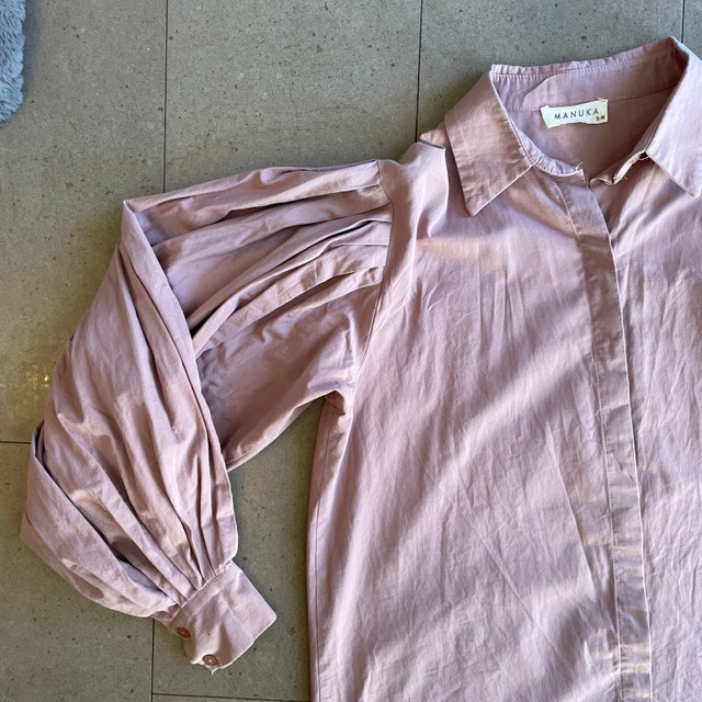 NWOT Manuka Dusty Rose Pink Cotton Blouse - Small/Medium - photo 3