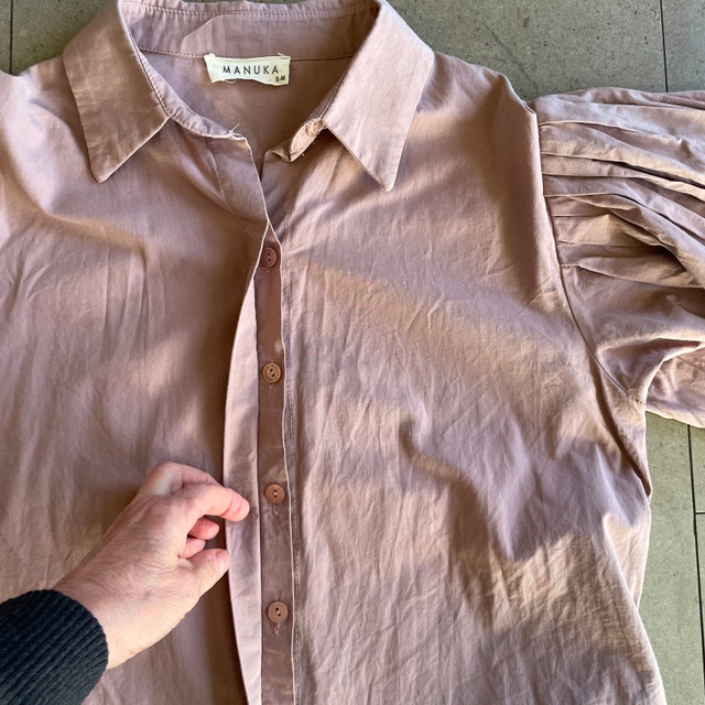 NWOT Manuka Dusty Rose Pink Cotton Blouse - Small/Medium - photo 4