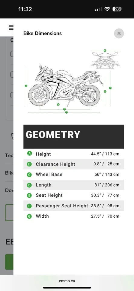 EMMO Zone II GTS Black Electric Motorcycle - photo 2