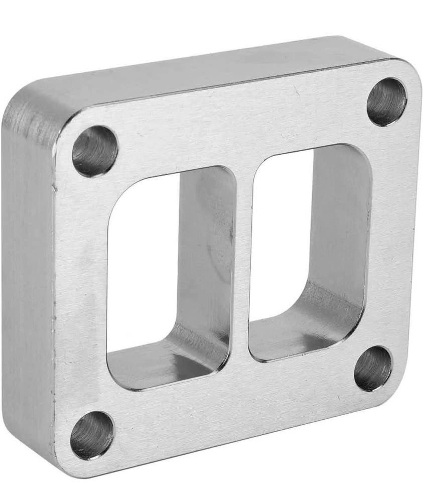Qiilu T4 Turbo Spacer Mild Steel T4 Divided Inlet Flange