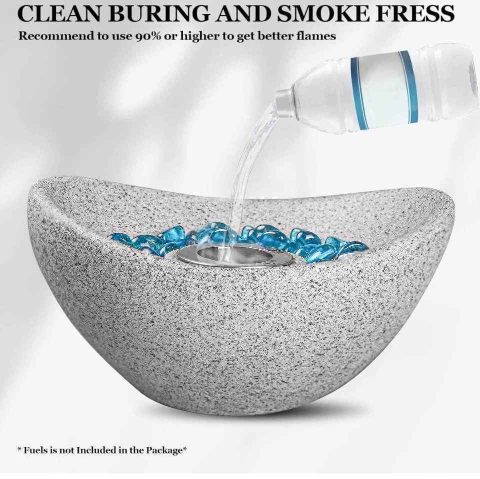 Table Top Fire Pit Bowl - Concrete Indoor/Outdoor Fireplace - photo 5