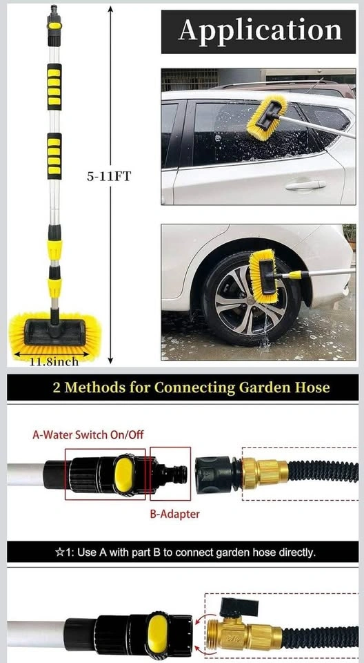 Buyplus 5-12 Foot Telescopic Car Wash Brush - photo 3