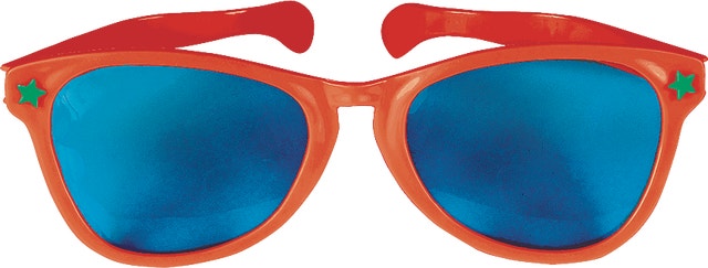 Giant Fun Sunglasses (Green, Orange or Light Blue)
