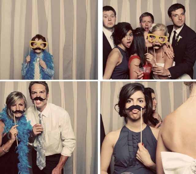Funny Wedding Decoration Photo booth Prop On Stick, 76 pcs - photo 5