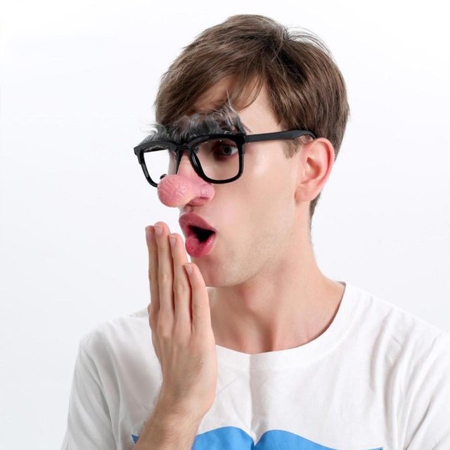 Funny Glasses with Nose