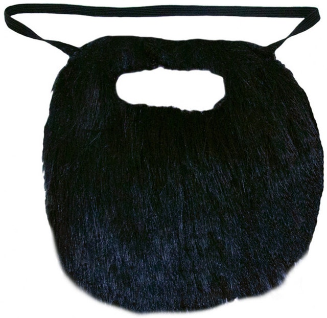 Funny Black Beard and Moustache
