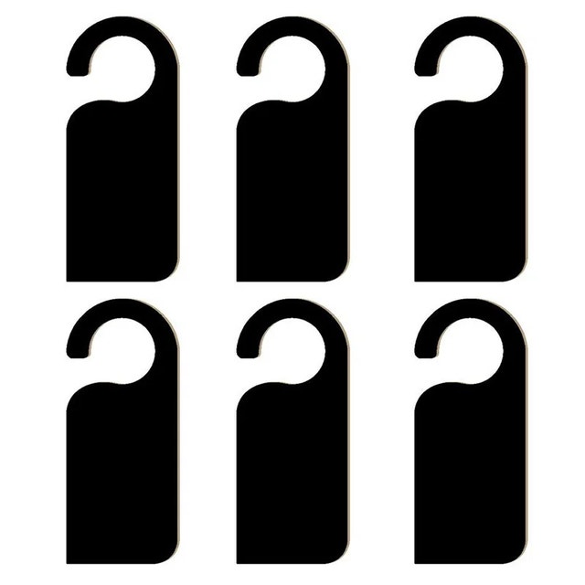 Door Sign Double-Sided Chalkboard Hangers, 6 Pcs - photo 5