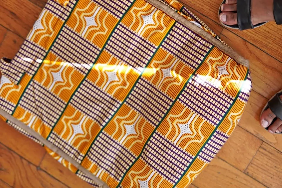 African Print Tote Bag