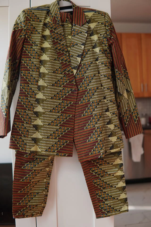 Women's tailored Ankara print blazer - photo 5