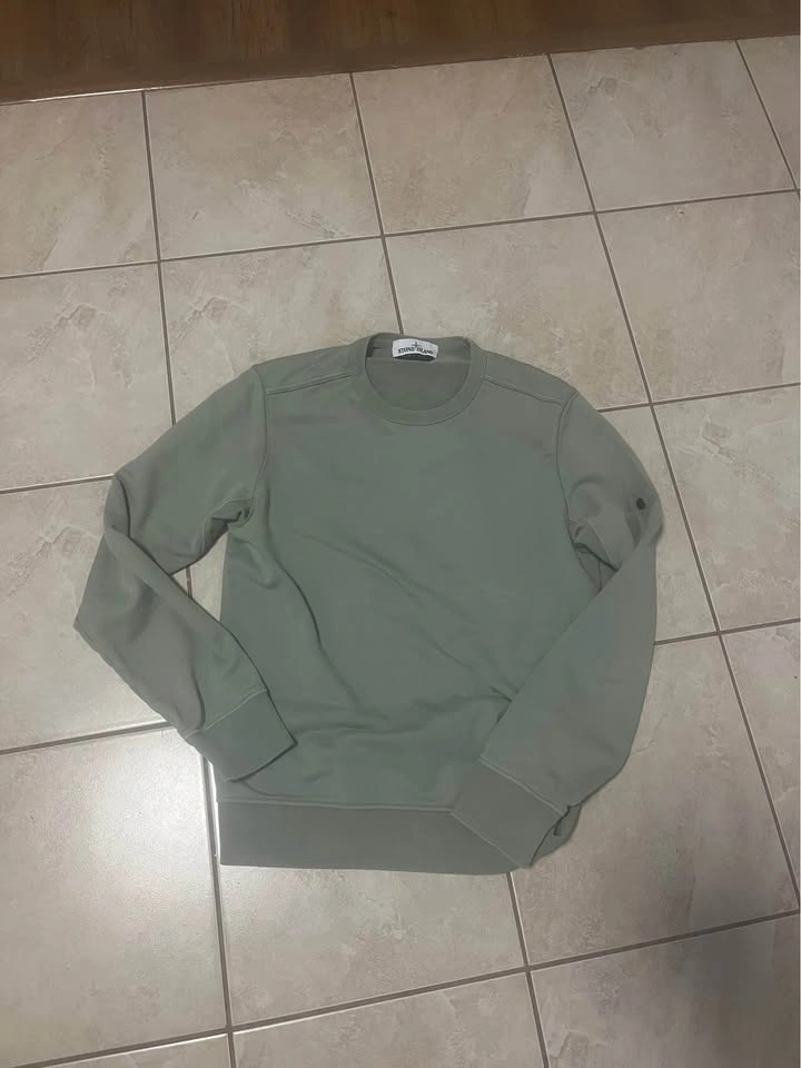 Green stone island crewneck authentic - photo 2
