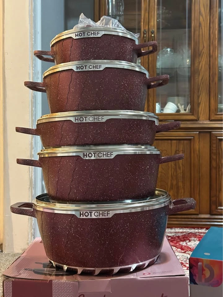 BRAND NEW SET OF 5 STOCK POTS - photo 2