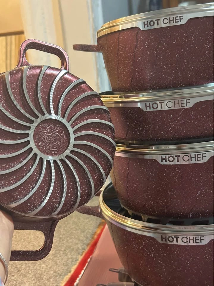 BRAND NEW SET OF 5 STOCK POTS - photo 4