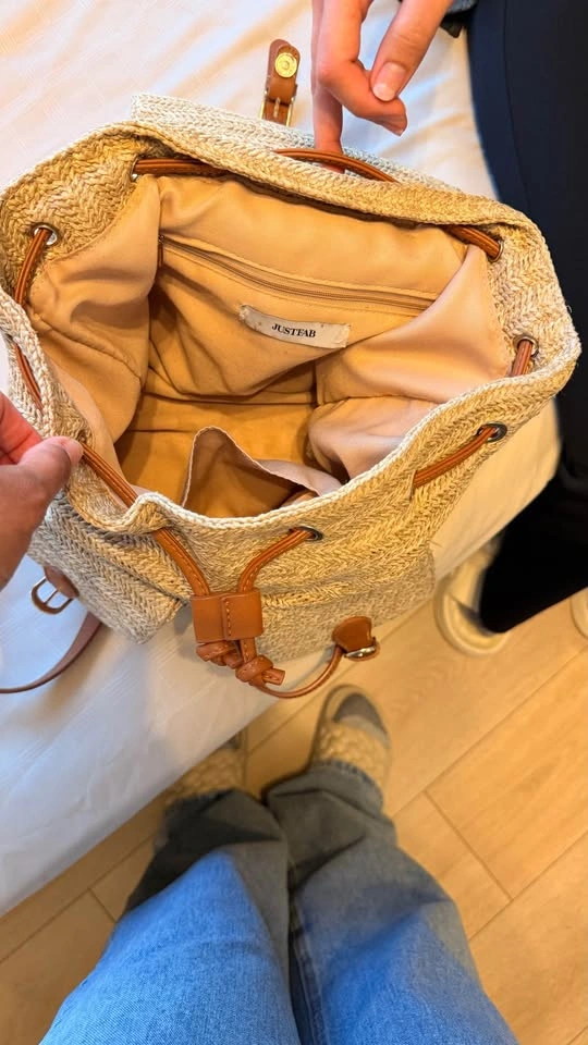JUSTFAB Woven Straw Backpack - photo 2