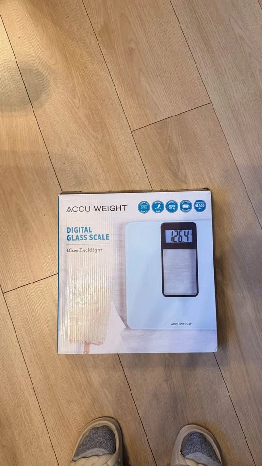 ACCU WEIGHT Digital Glass Scale Blue Backlight - photo 2