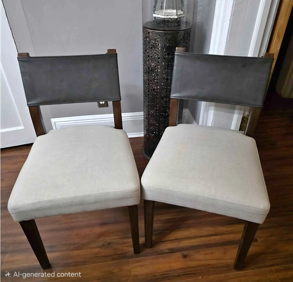 Mid Century Modern Dining Chairs (Pair)