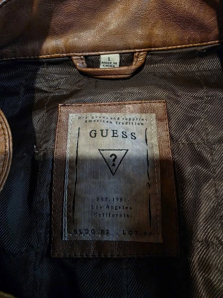 Genuine leather Guess biker jacket - photo 2