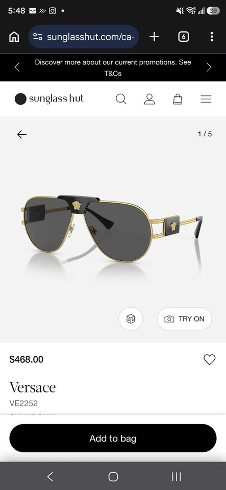 Mens versace sunglasses - photo 5