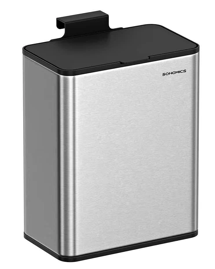 New - SONGMICS Hanging Trash Can, 2.1-Gallon Kitchen Garbage Can