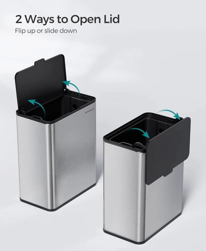 New - SONGMICS Hanging Trash Can, 2.1-Gallon Kitchen Garbage Can - photo 5