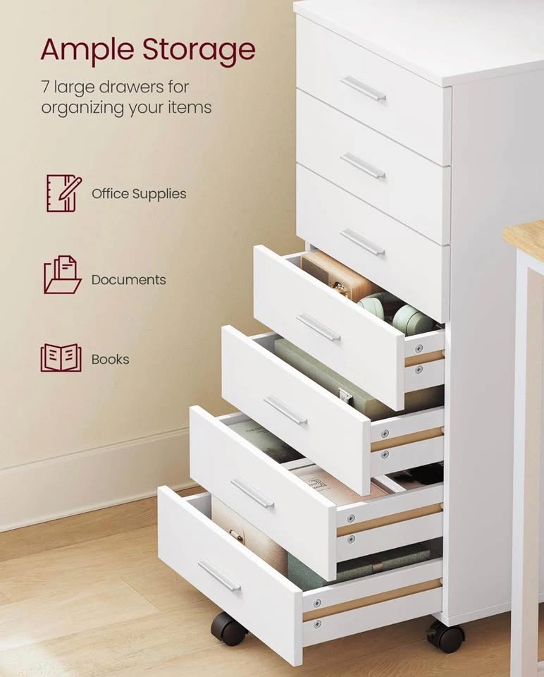 New Mobile Pedestal Filing Cabinet with Wheels - photo 4