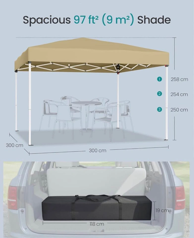 New 10x10 ft Pop-Up Gazebo Portable Outdoor Shade Tent - photo 5