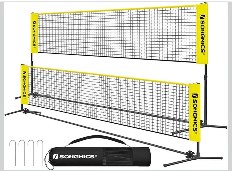 Portable Sports Net Set 16.5ft & 13ft for Volleyball/Tennis