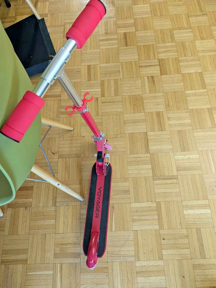 Red voyager scooter