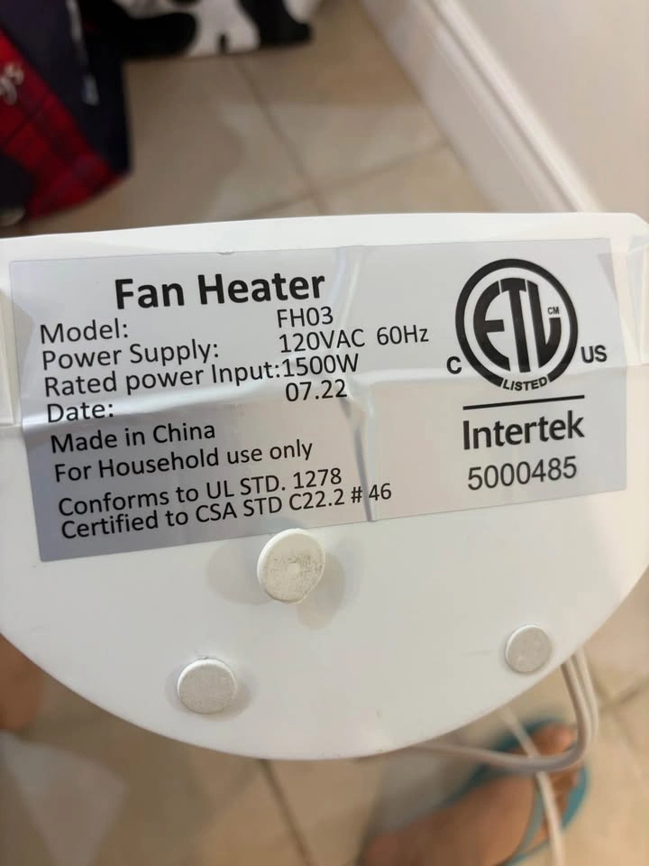 Portable Fan and Heater - photo 2