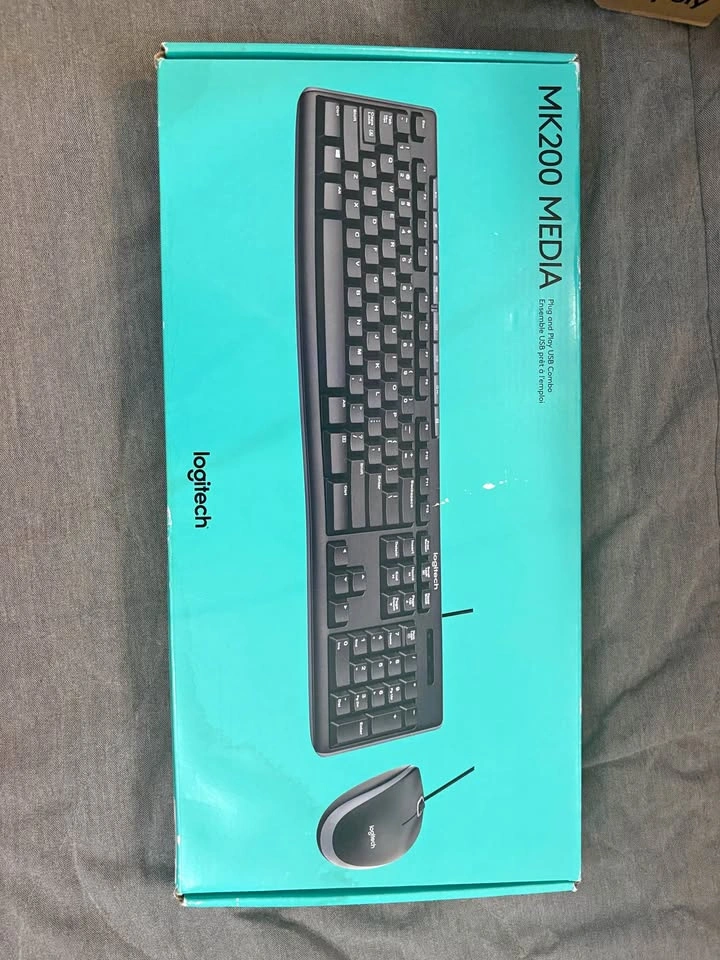 Logitech MK200 Media Wired Keyboard and Mouse Combo