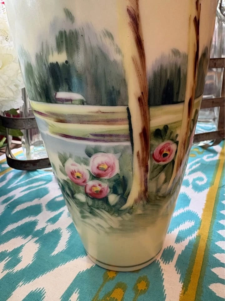 Antique Japan Porcelain Vases Nippon Era - Pair - photo 3