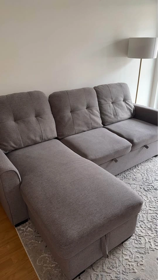 Apartment sized couch with storage - photo 2